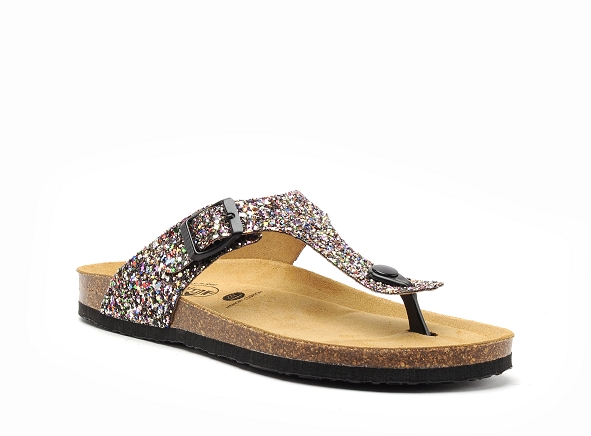 Plakton mules et sabots plats femme bolero 181671 multicolore
