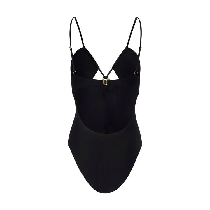 Alma Deia Maillot de Bain 1 Pièce Cut-Out Dos Nu | Noir