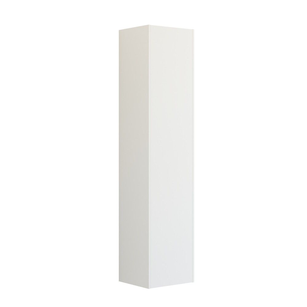 HØYSKAP SCANBAD CLASSIC 1 DØR SLETT VERSJON B HØYRE 176X40X35CM HVIT MATT