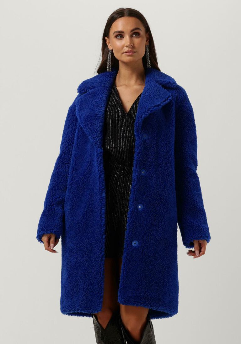 STAND STUDIO blauwe stand studio mantel camille cocoon coat 2020