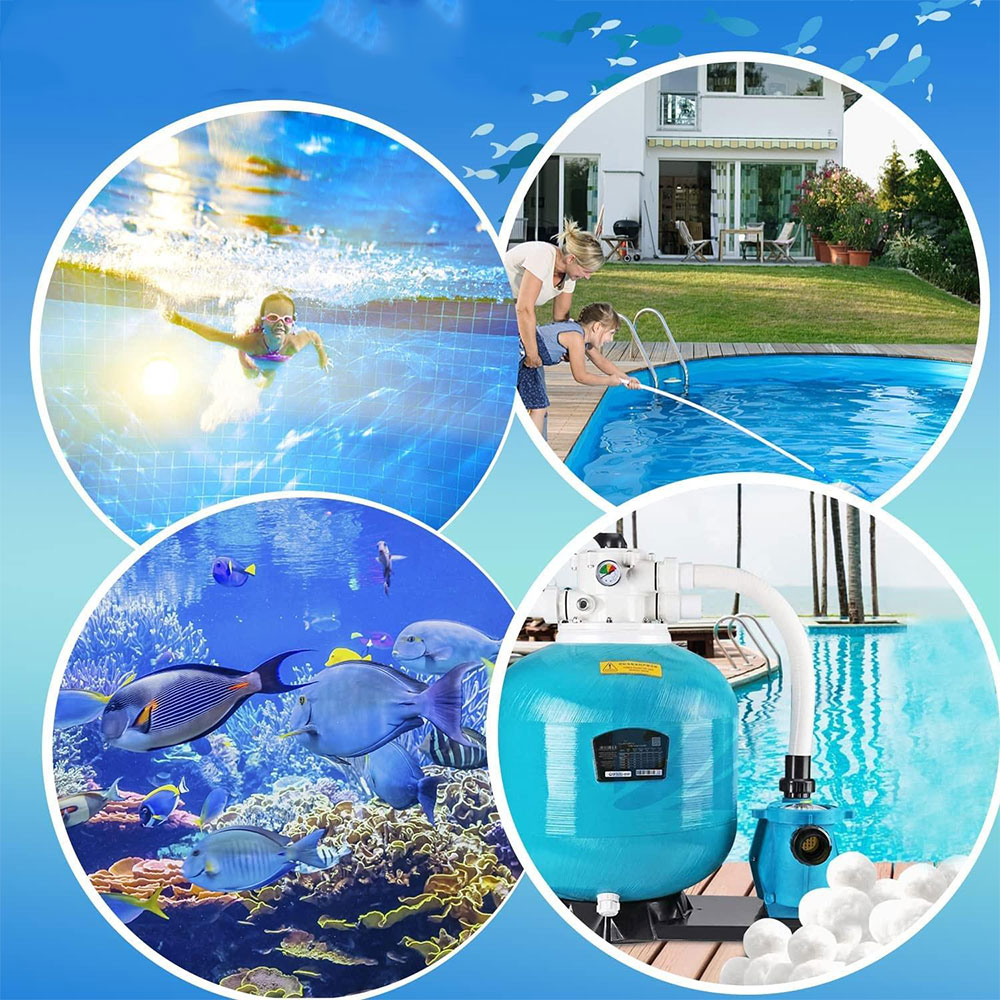 (700g) Pool Filter Bälle Wiederverwendbare Polysphere Kugeln für Sandfilter Pumpe - Weiss
