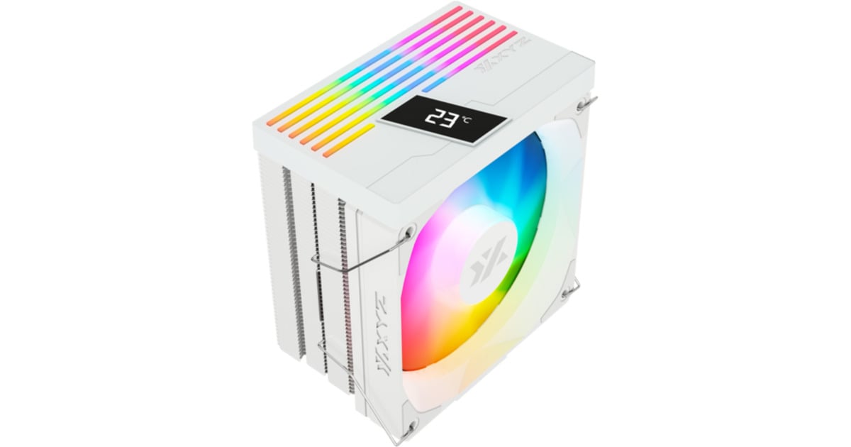 XYZ PC GearThermax 4 Pulsar A-RGB CPU-koeler  (Wit, ARGB, PWM)