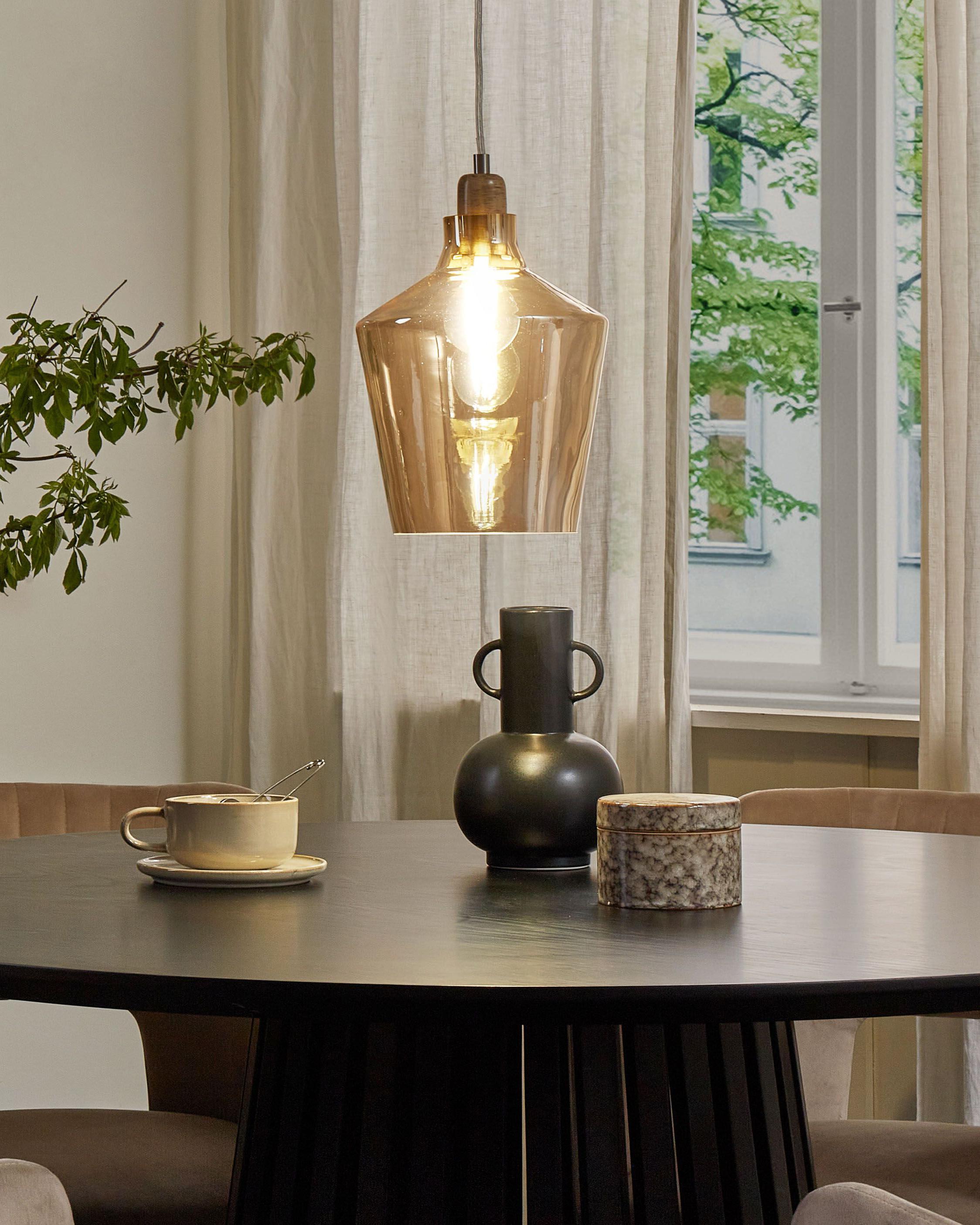 Hanglamp SANTON Glas Goud