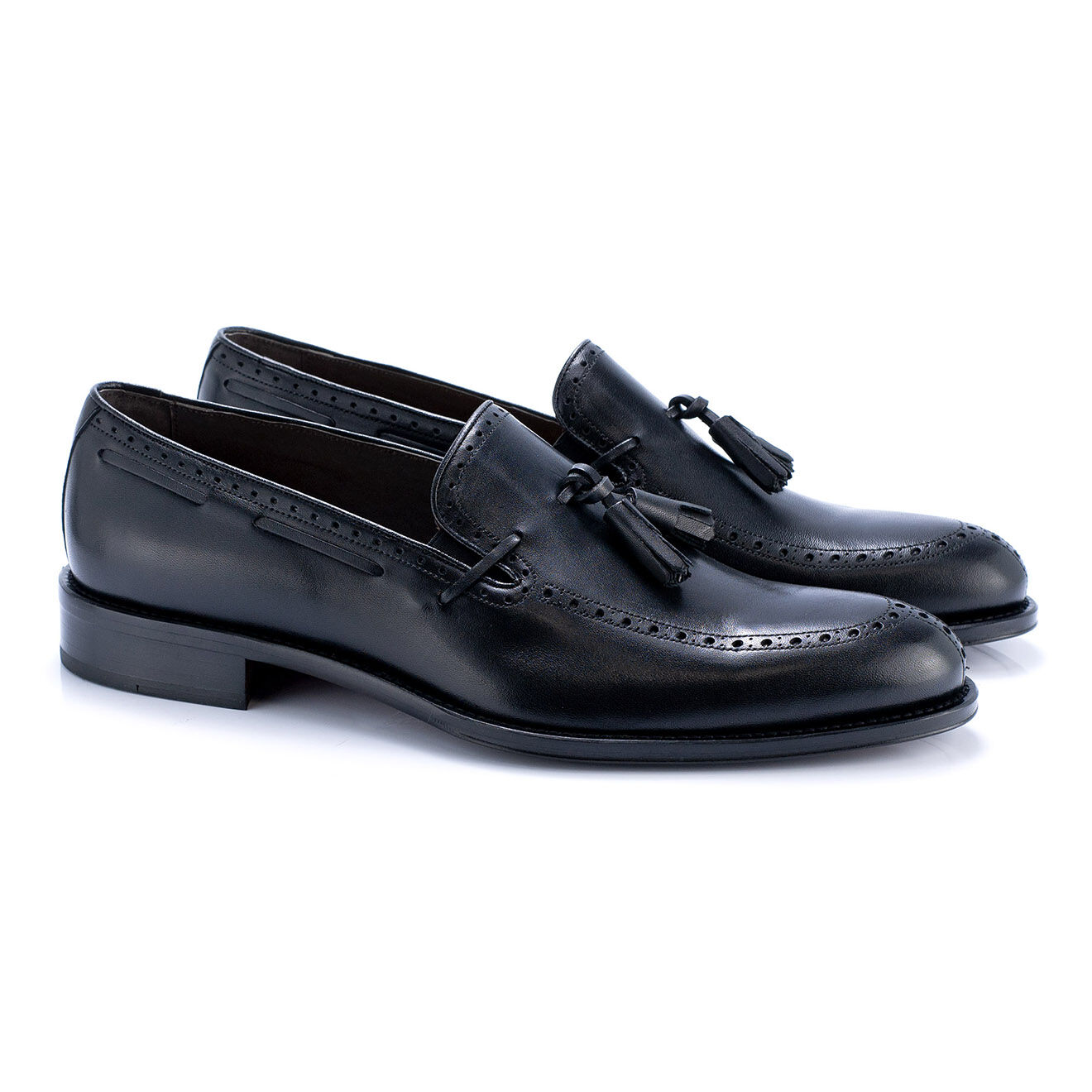 Caramelo Mocassins en Cuir Canluden noirs