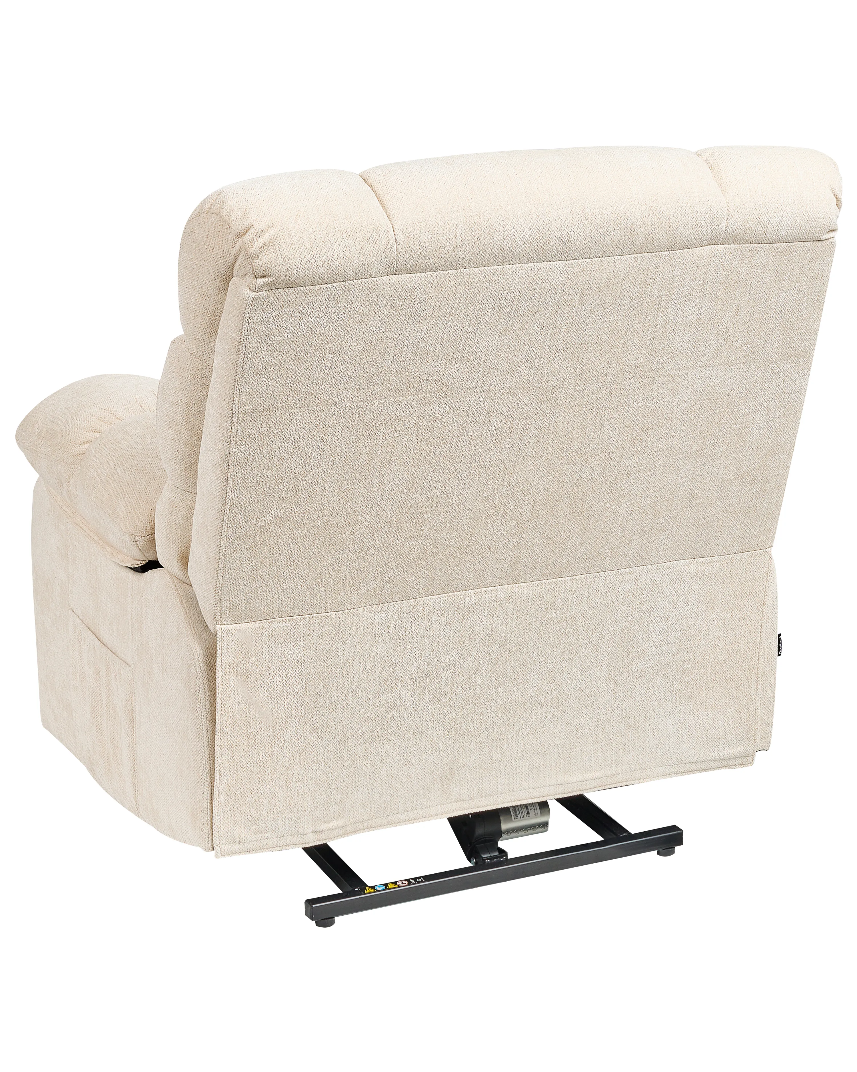Elektrische relaxfauteuil ARES inclusief voetensteun Stof Lichtbeige