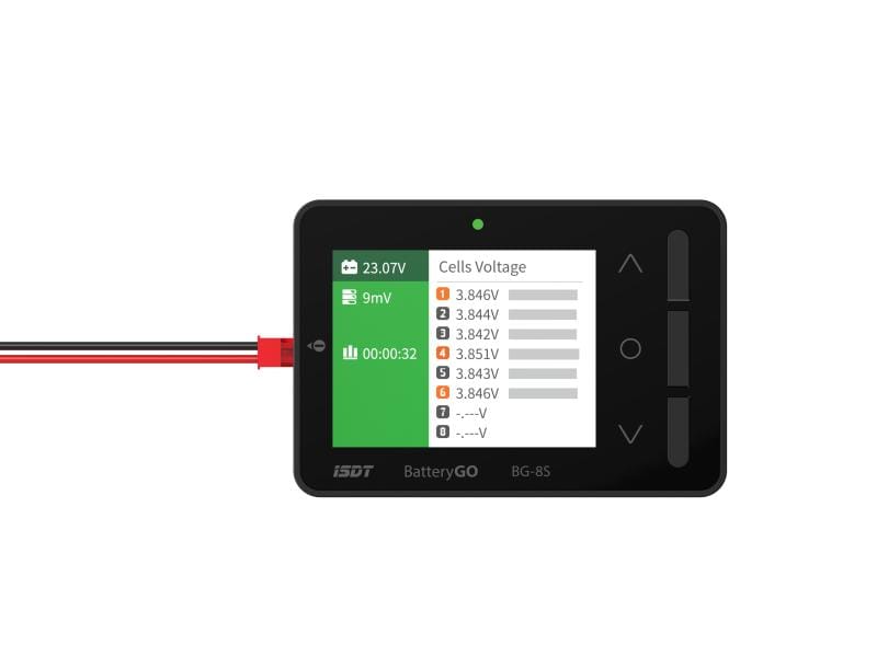 ISDT Akkutester BG-8S Smart Battery Checker LiPo Akkutester mit USB Ladefunktion für Mobilgeräte