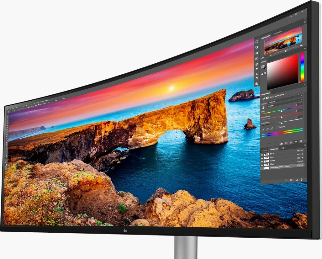 LG UltraWide 49WQ95C-W Écrans de bureau et professionnels