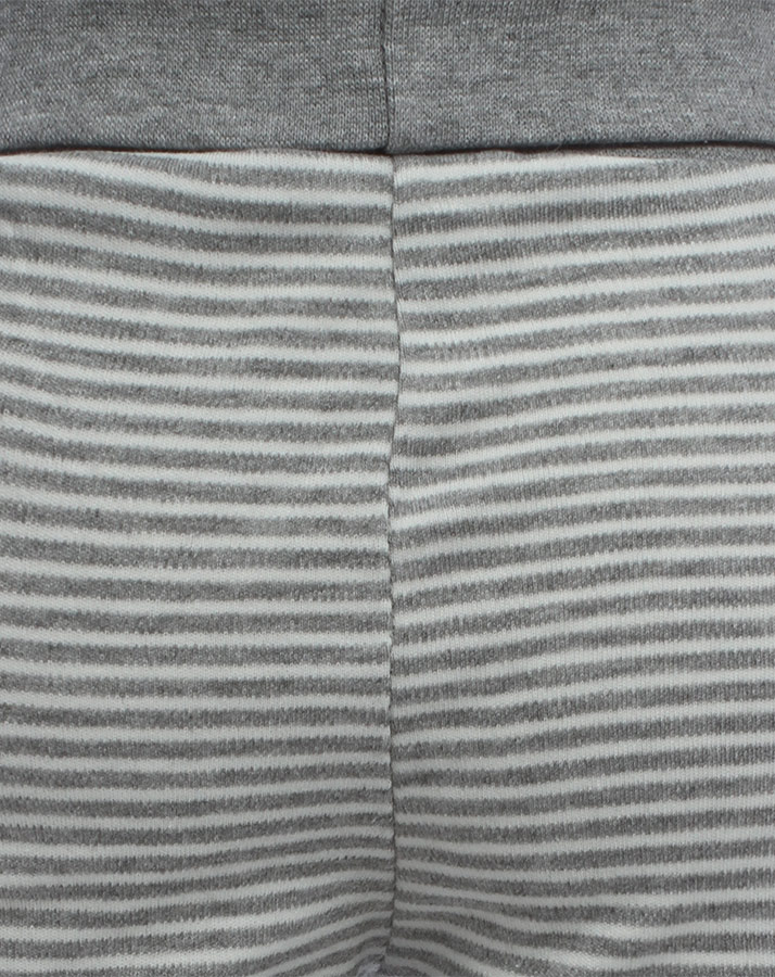 Schlupfhose BASIC gestreift in grau melange