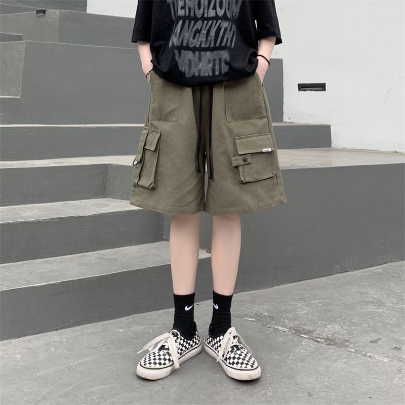 2DAWGS - Cargoshorts met trekkoord in de taille en wijde pijpen