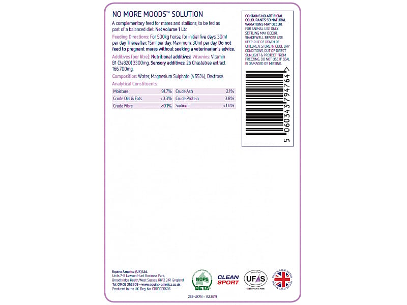No More Moods Equine America 1 liter