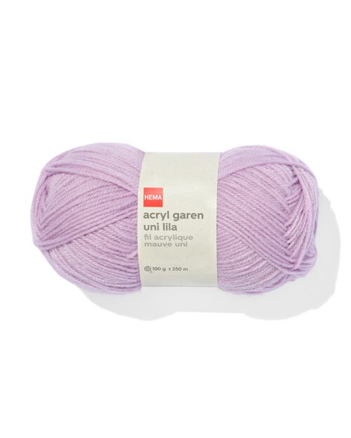 fil acrylique lilas 100g 250m