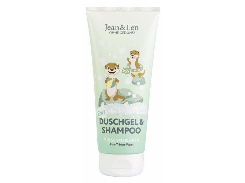 Jean & Len 2in1 Duschgel Sensibelchen 200 ml Natürliches Duschgel und Shampoo