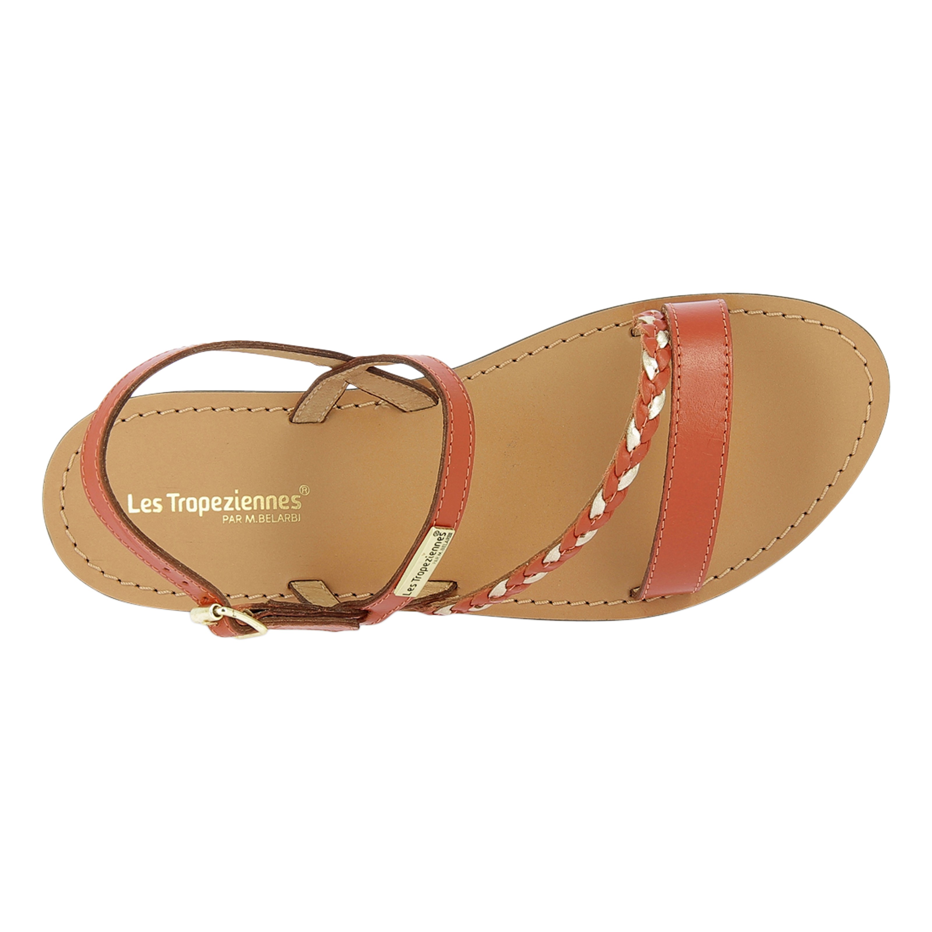 Sandales cuirpar m.belarbi batresse | Rouge