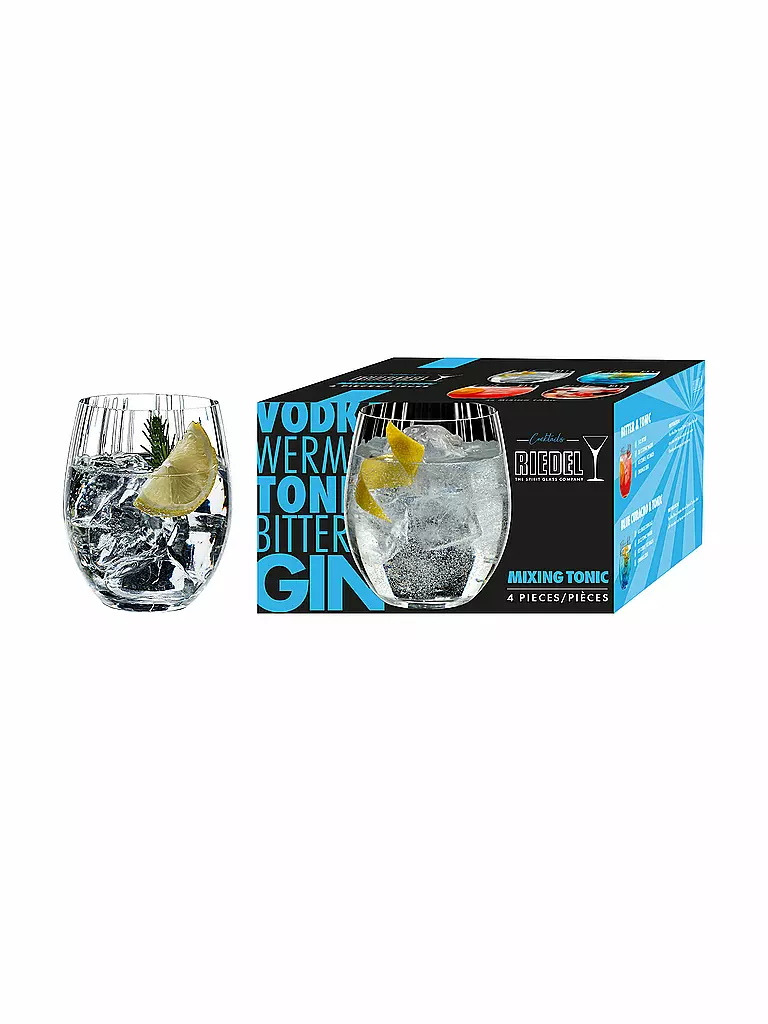 RIEDEL Gin Tonic Glas 4er Set MIXING 580ml transparent