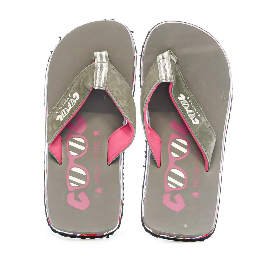 Cool Shoe Tongs Grise/Rose Femme Cool Shoe Eve Slight