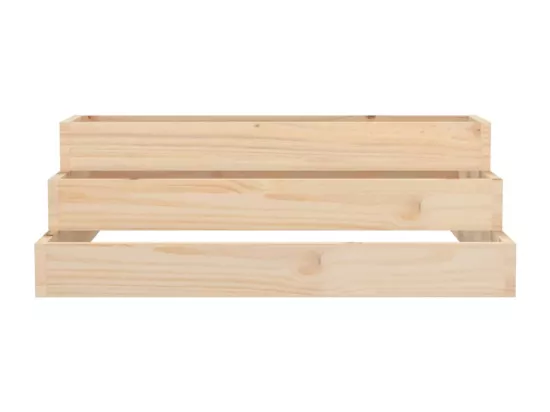Jardinière 80x80x27 cm Bois massif de pin