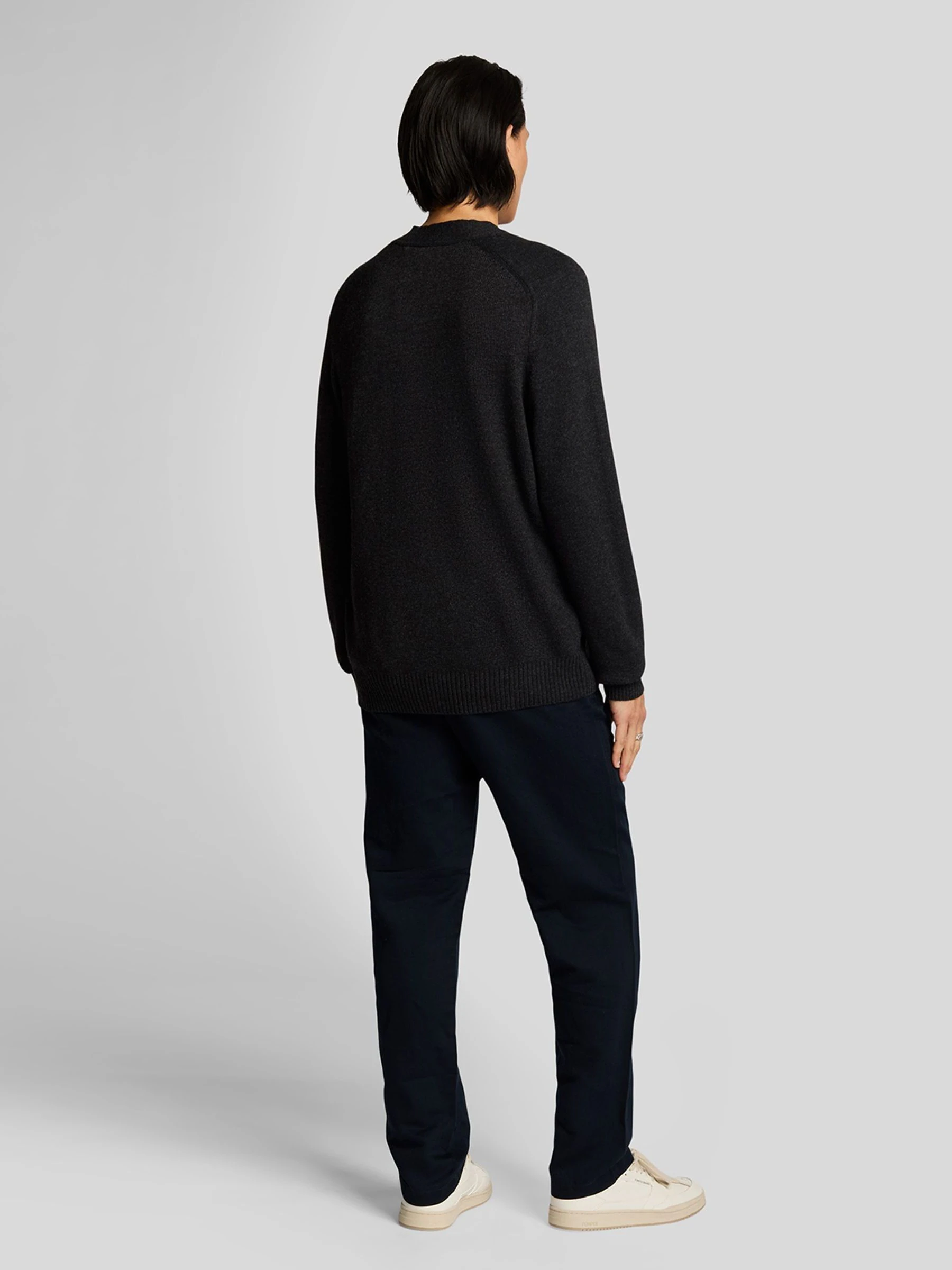 Lyle & Scott linnenmix broek met trekkoord