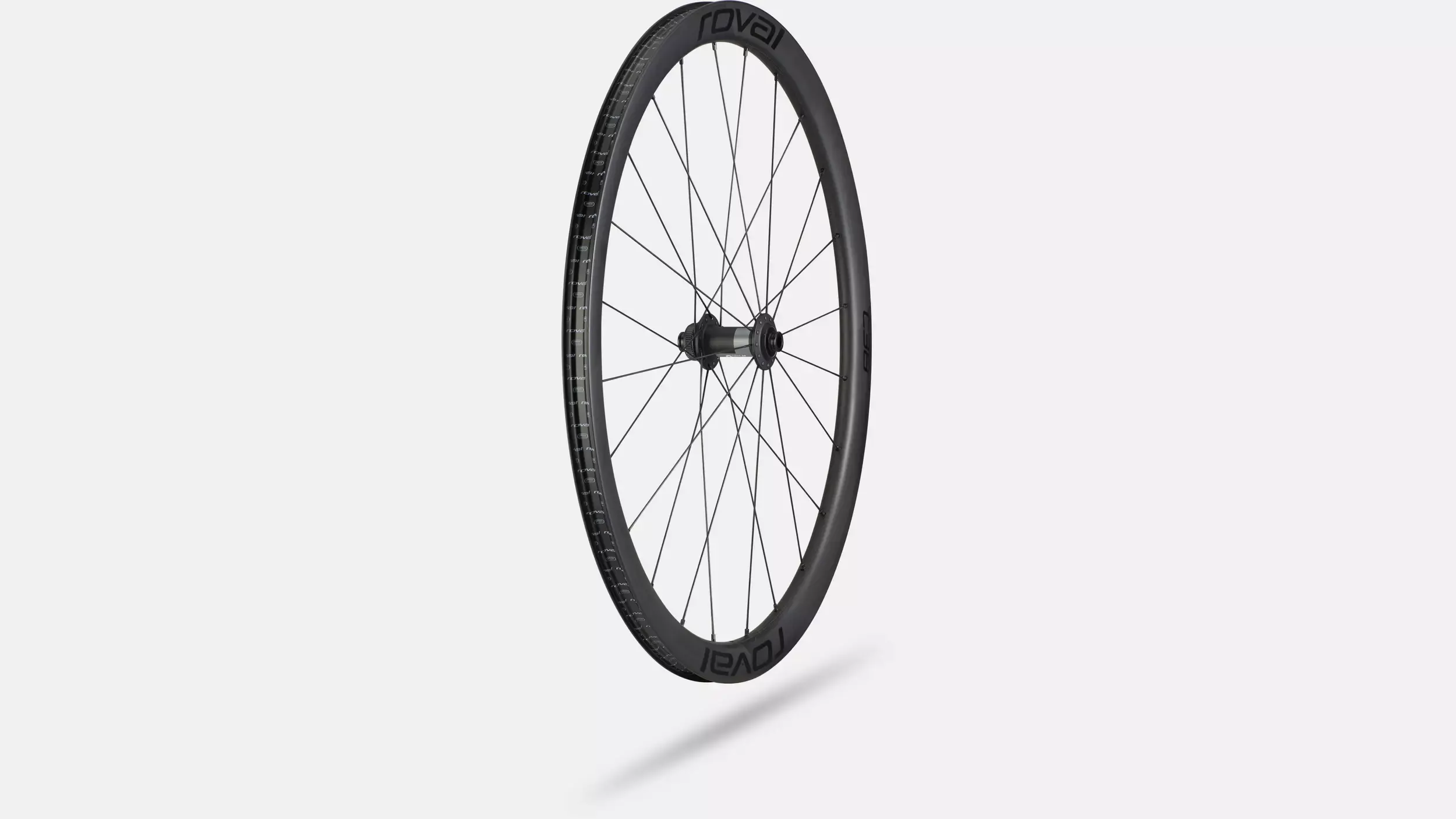 Roval Rapide C 38 Carbon Tubeless Disc Race Wielset Carbon/Zwart