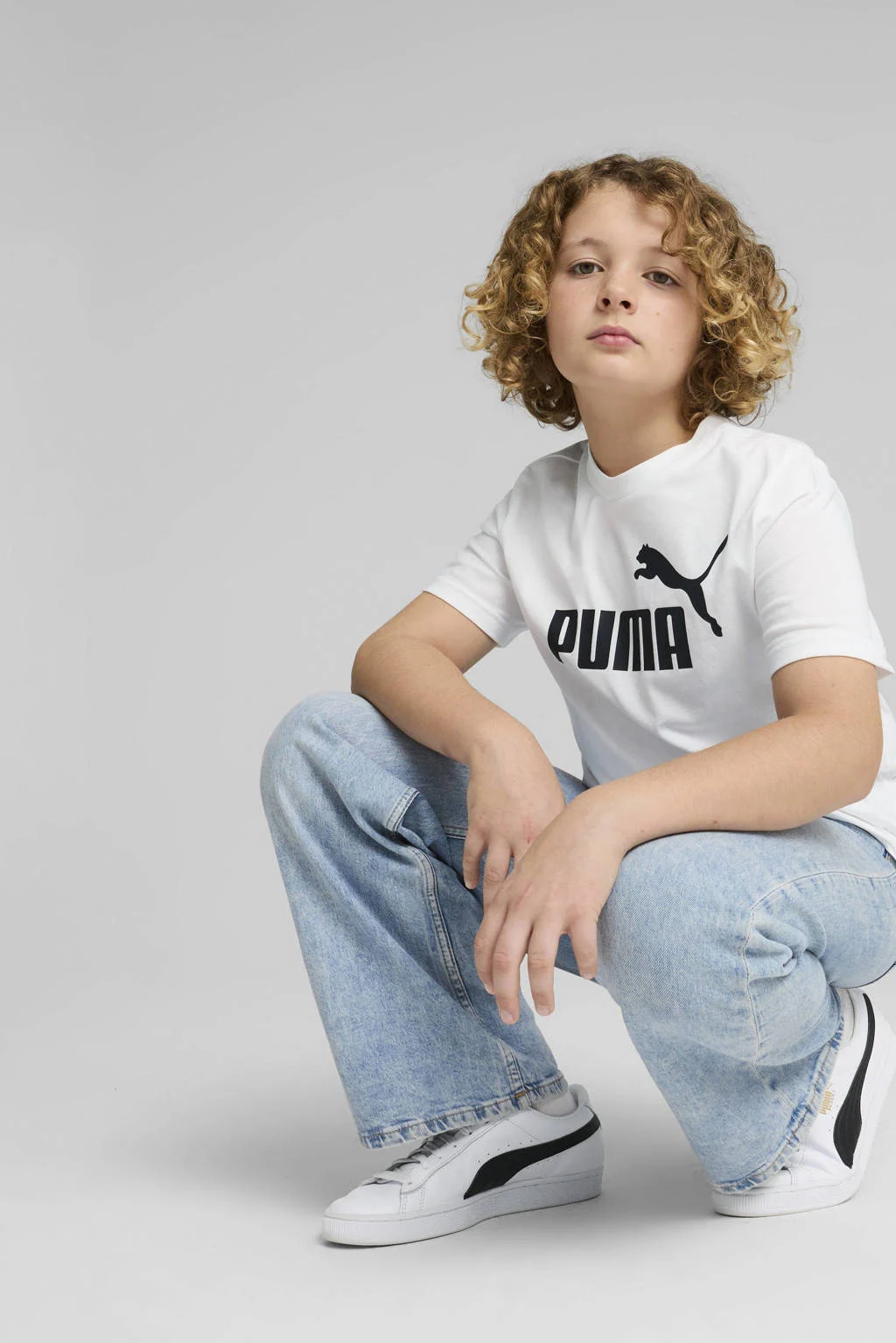 Puma T-shirt Essential No 1 wit