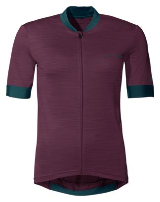 Maillot Manches Courtes Femme Vaude Kuro FZ Violet