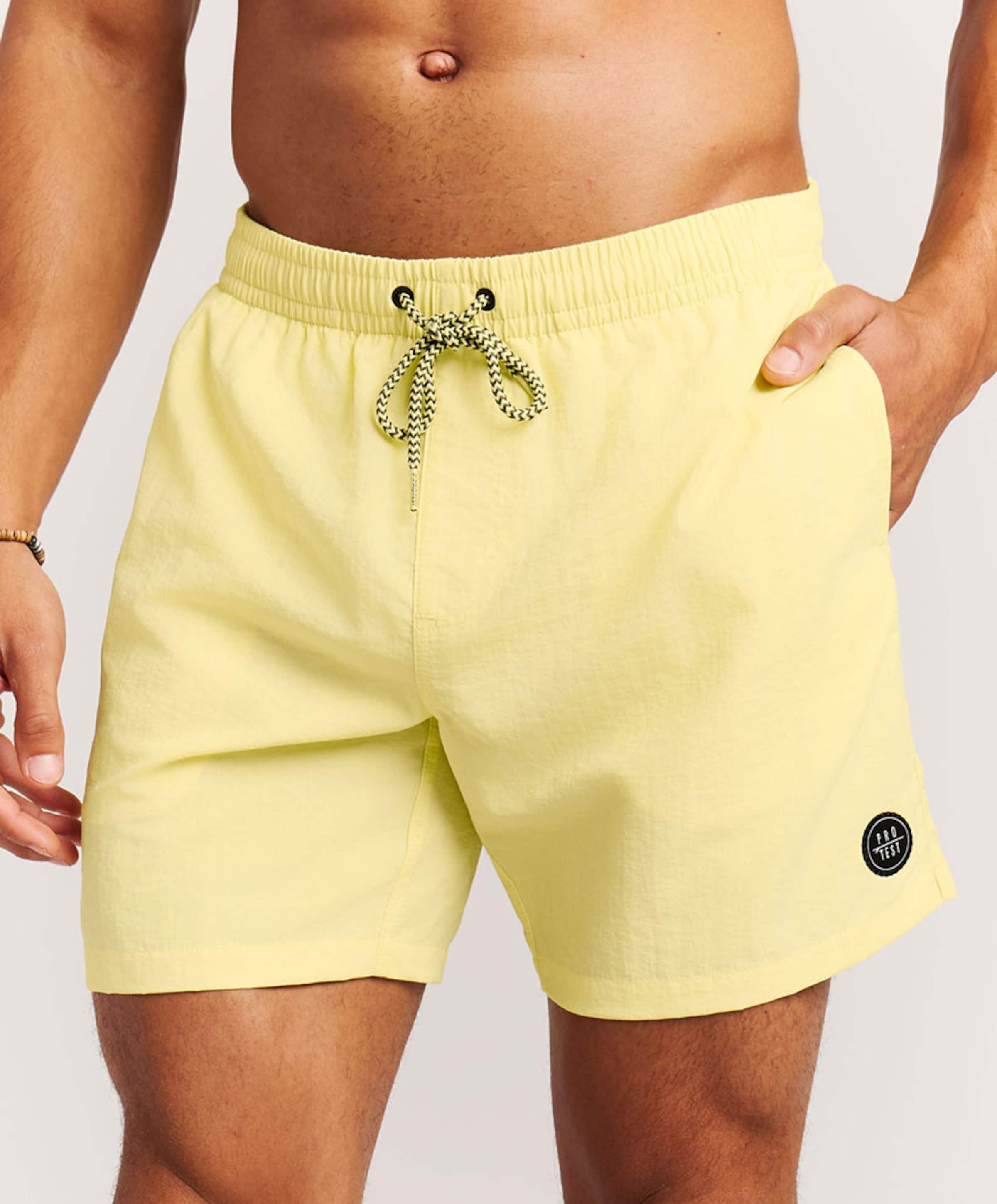 Protest Heren zwemshort geel