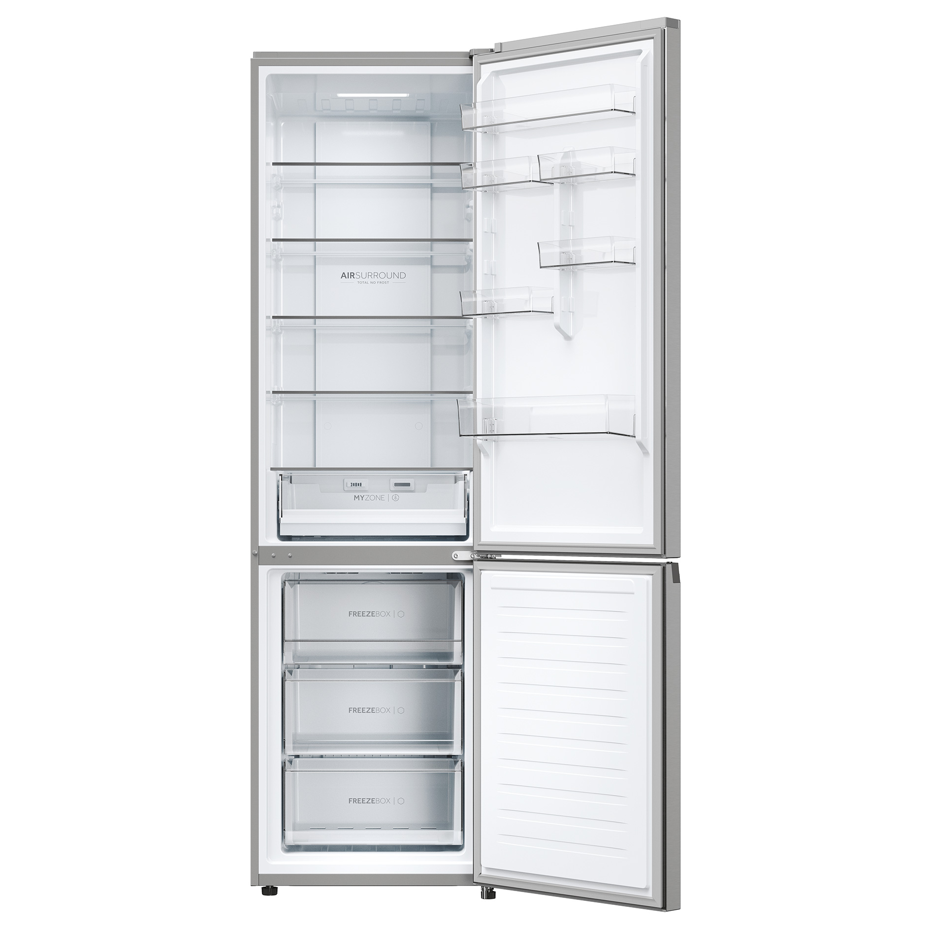 HAIER Kühl-/Gefrierkombination HDPW3620DNPK - Edelstahl - D