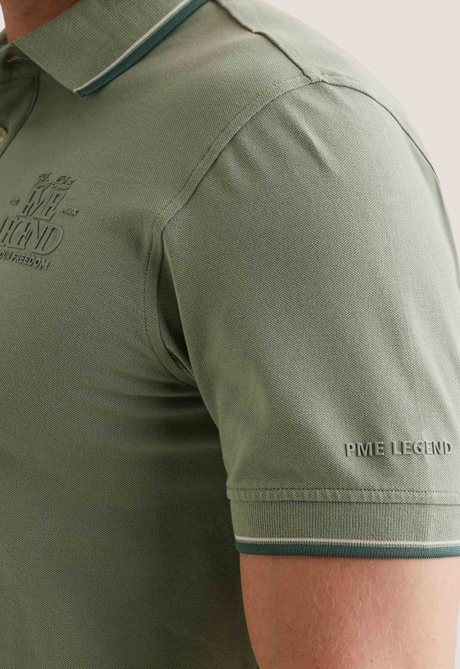PME Legend Piqué Artwork Polo