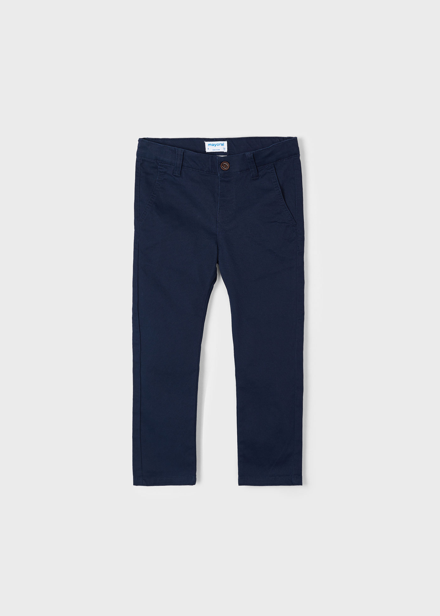 Calças de piqué Better Cotton para meninos, cor bege