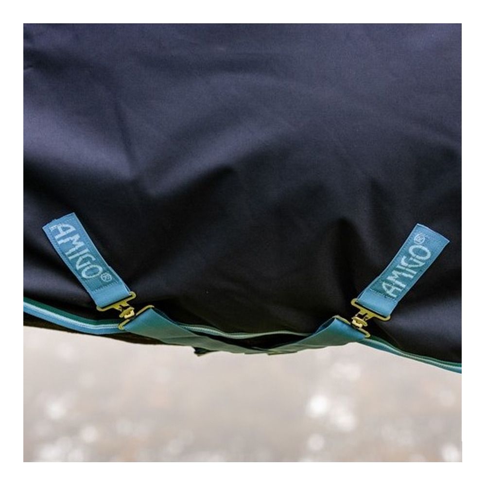 Horseware AMIGO BRAVO 12 TURNOUT 50G - Couverture de paddock navy/turquoise/aqua/blue