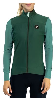 Maillot Manches Longues Femme LeBram Ventoux Uni Vert Agave