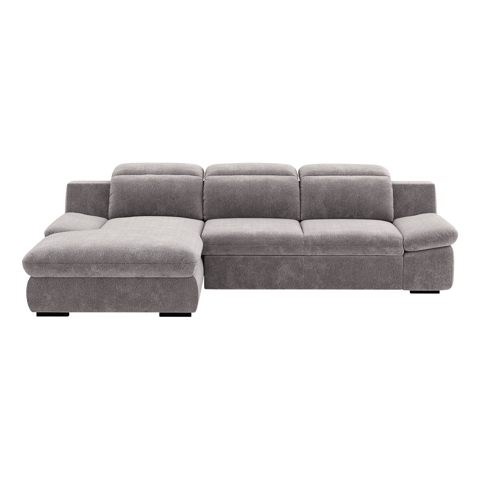 Ecksofa Lorena Stoff, Recamière links