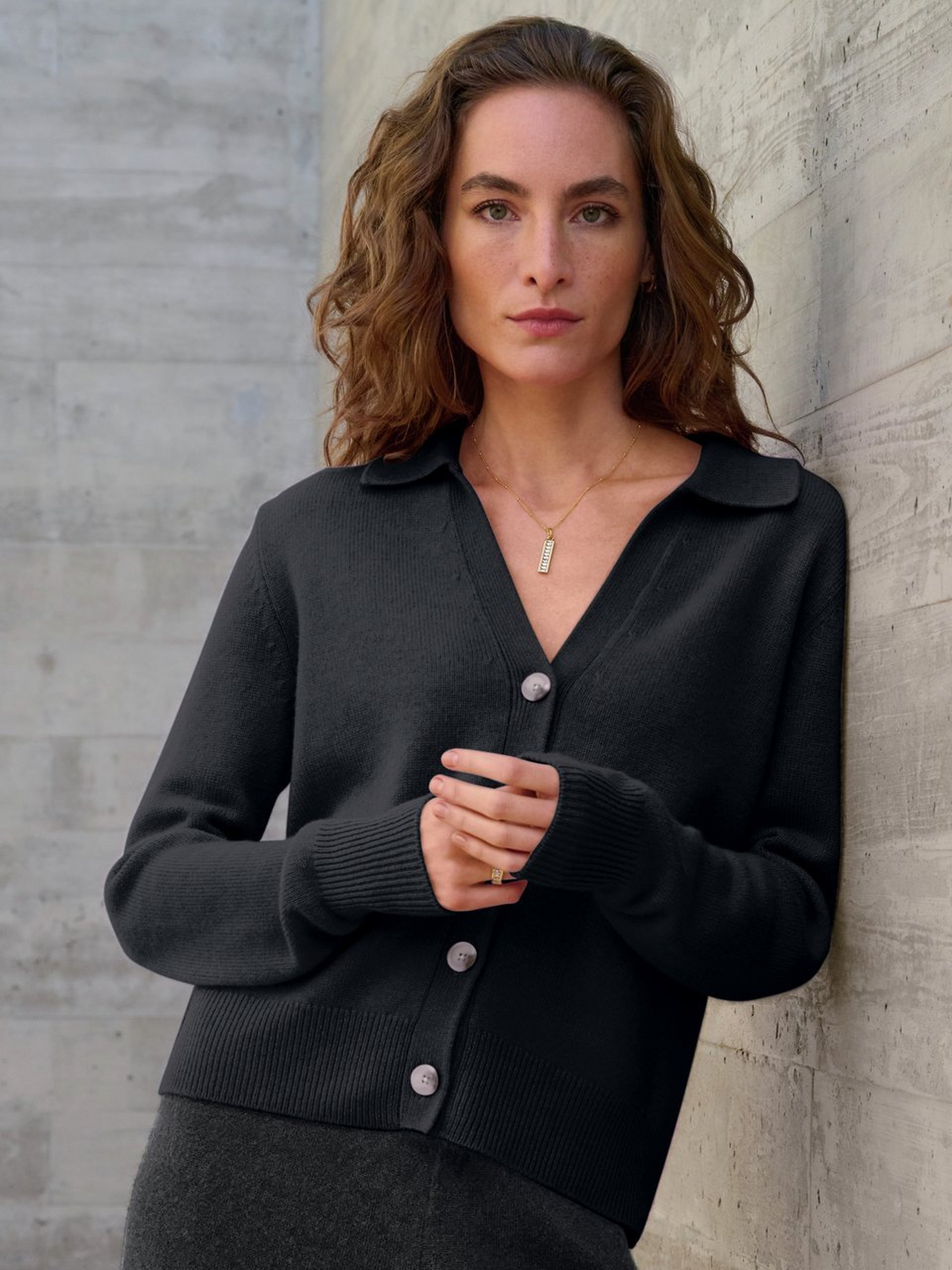 Strickjacke aus 100% Premium-Kaschmir