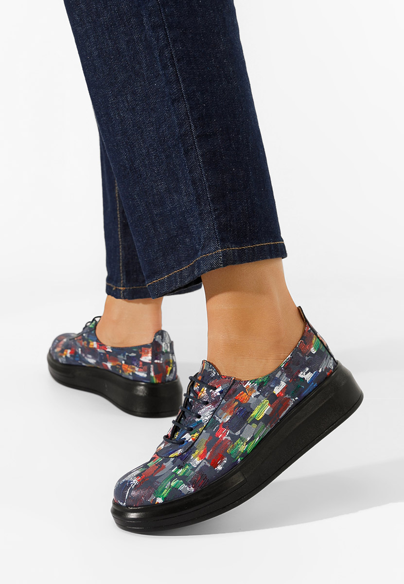 Chaussures casual femme en cuir multicolores Elma  V2