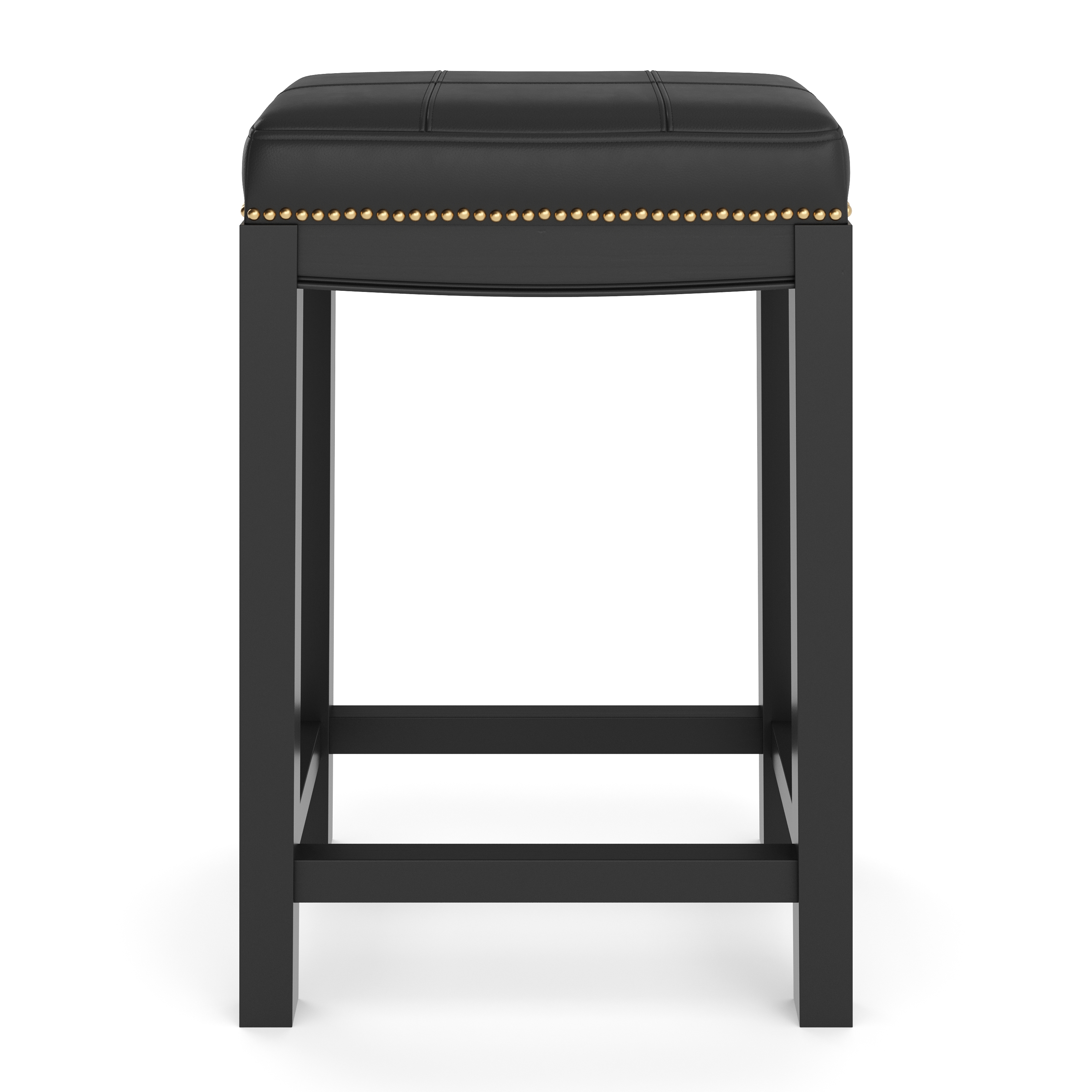 Barhocker Leder CASIMIRO schwarz
