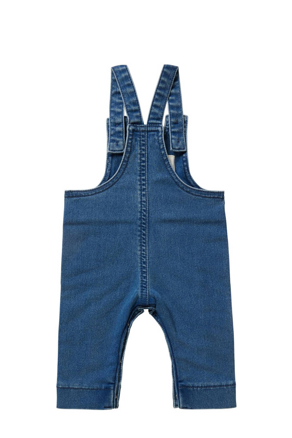 Noppies baby tuinbroek Dungaree Bacliff dark blue denim