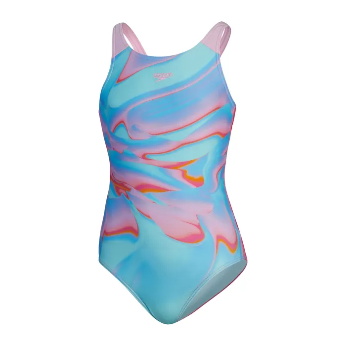Speedo ECO Printed Pulseback Badpak Meisjes