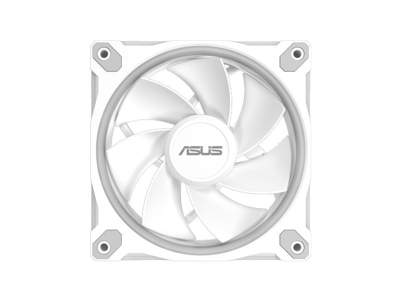 ASUS PC-Lüfter Prime MR120 Fan ARGB Reverse 3 in 1 Weiss 3er-Pack leiser Reverse-Lüfter mit rückseitiger ARGB-Beleuchtung und PWM-Steuerung
