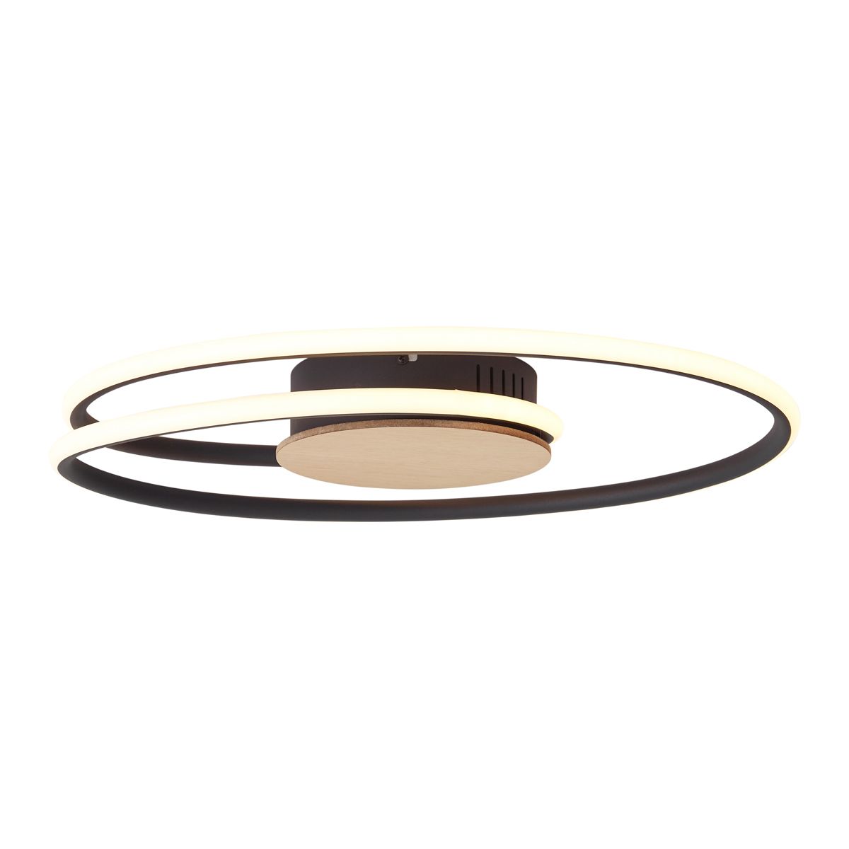 Design plafondlamp hout incl. LED 3-staps dimbaar - Rowan