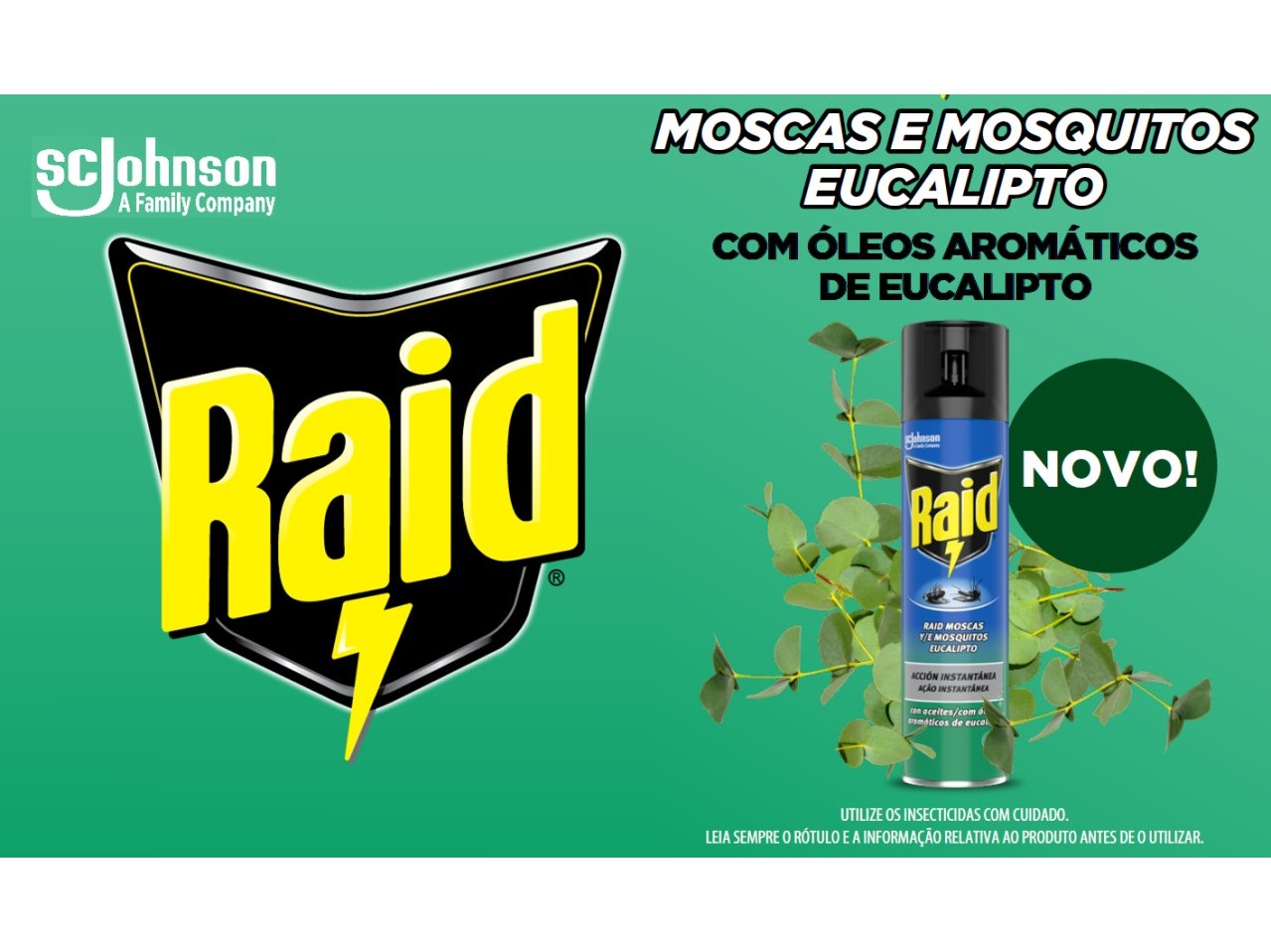 INSECTICIDA RAID MOSCAS&MOSQUITOS EUCALIPTO 400ML