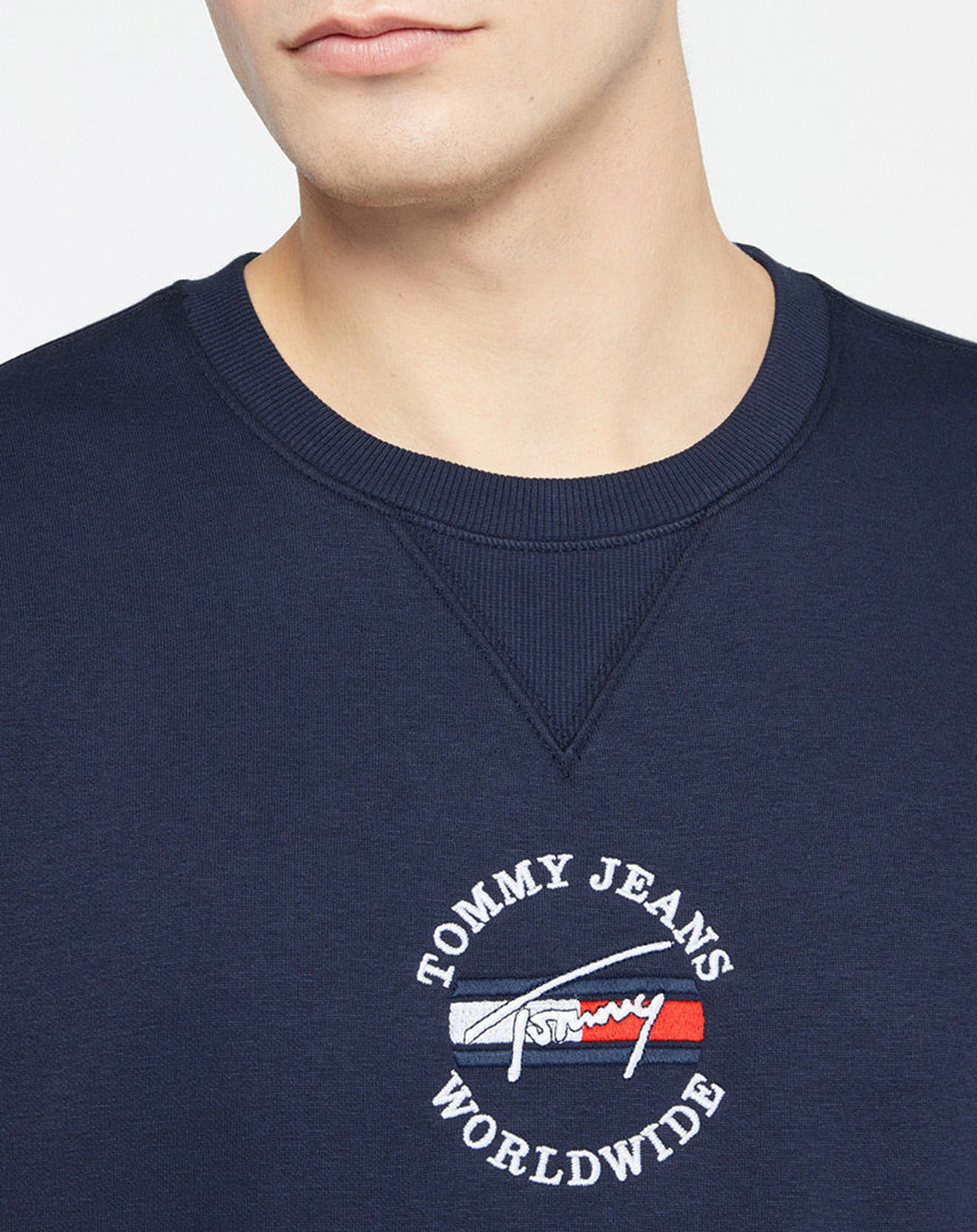 Tommy Jeans Sweat Timeless bleu marine