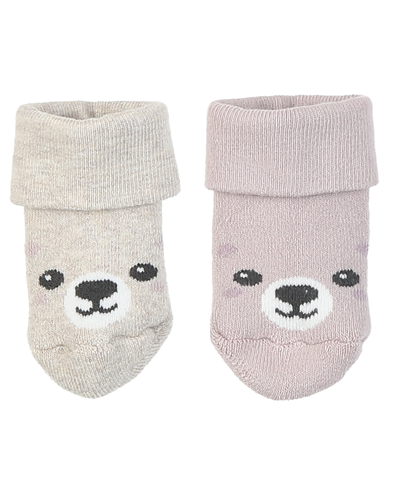 Babysocken BÄR 6er Pack in dusty mauve/beige