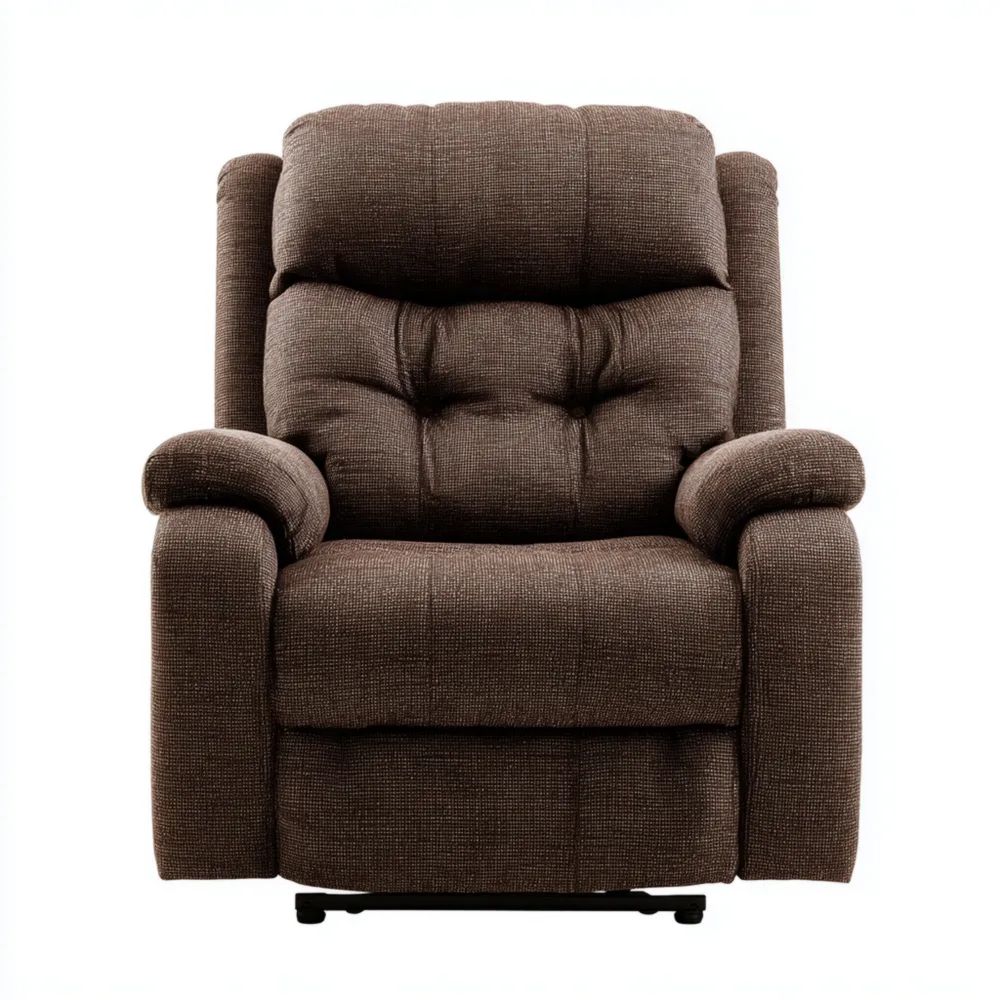 Relaxsessel Stoffpolsterung 85x90x105 cm - Dunkelbraun - Bequeme Liege