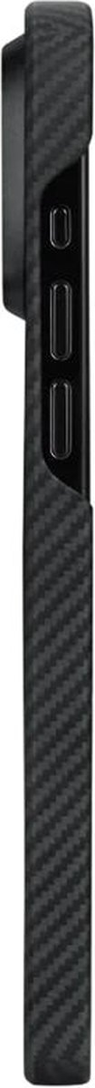 iPhone 15 Pro Max MagEZ 4 MagSafe Case Aramid Schutzhülle (KI1501PMA) - Schwarz / Grau (Carbon)