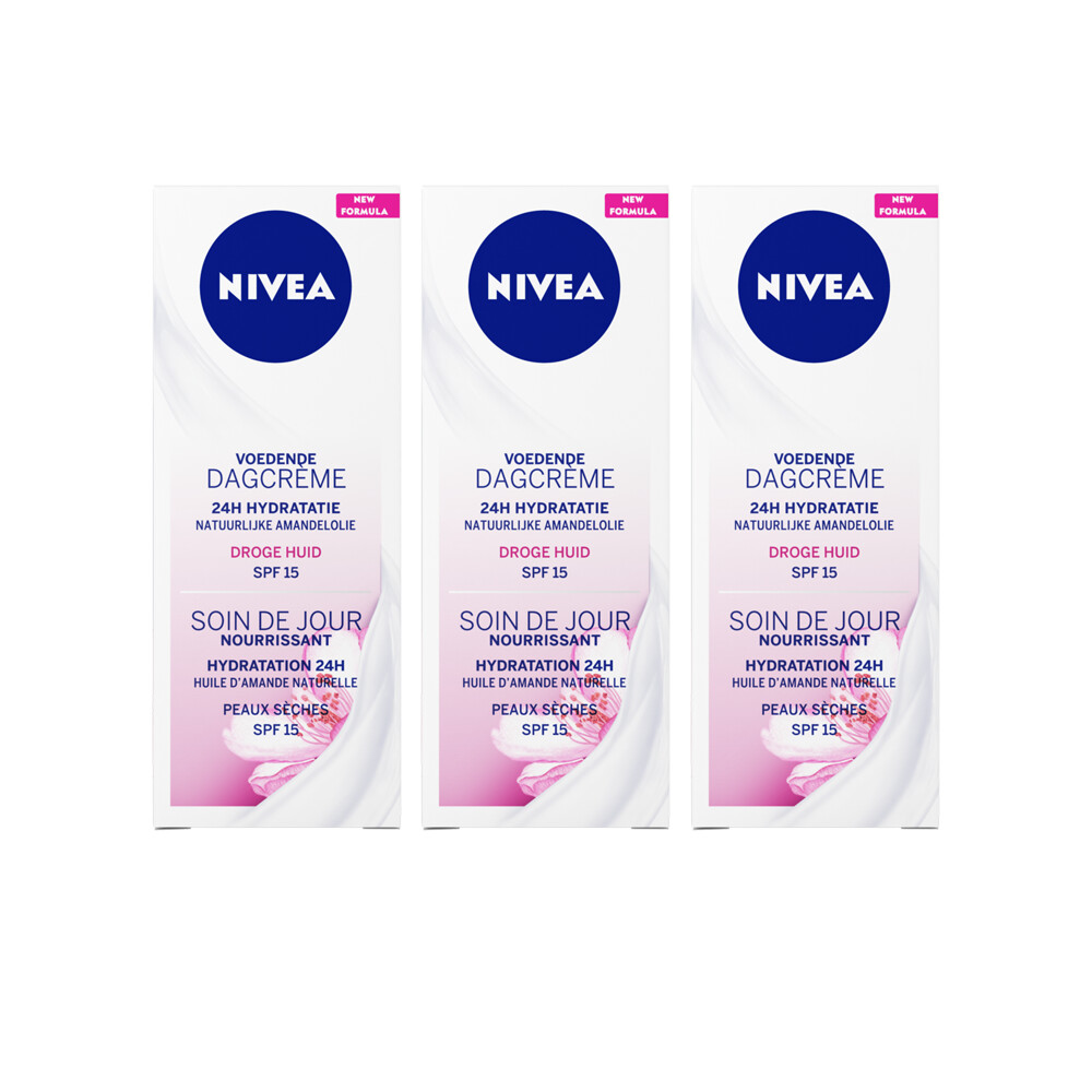 3x Nivea Dagcrème Voedend SPF 1550 ml