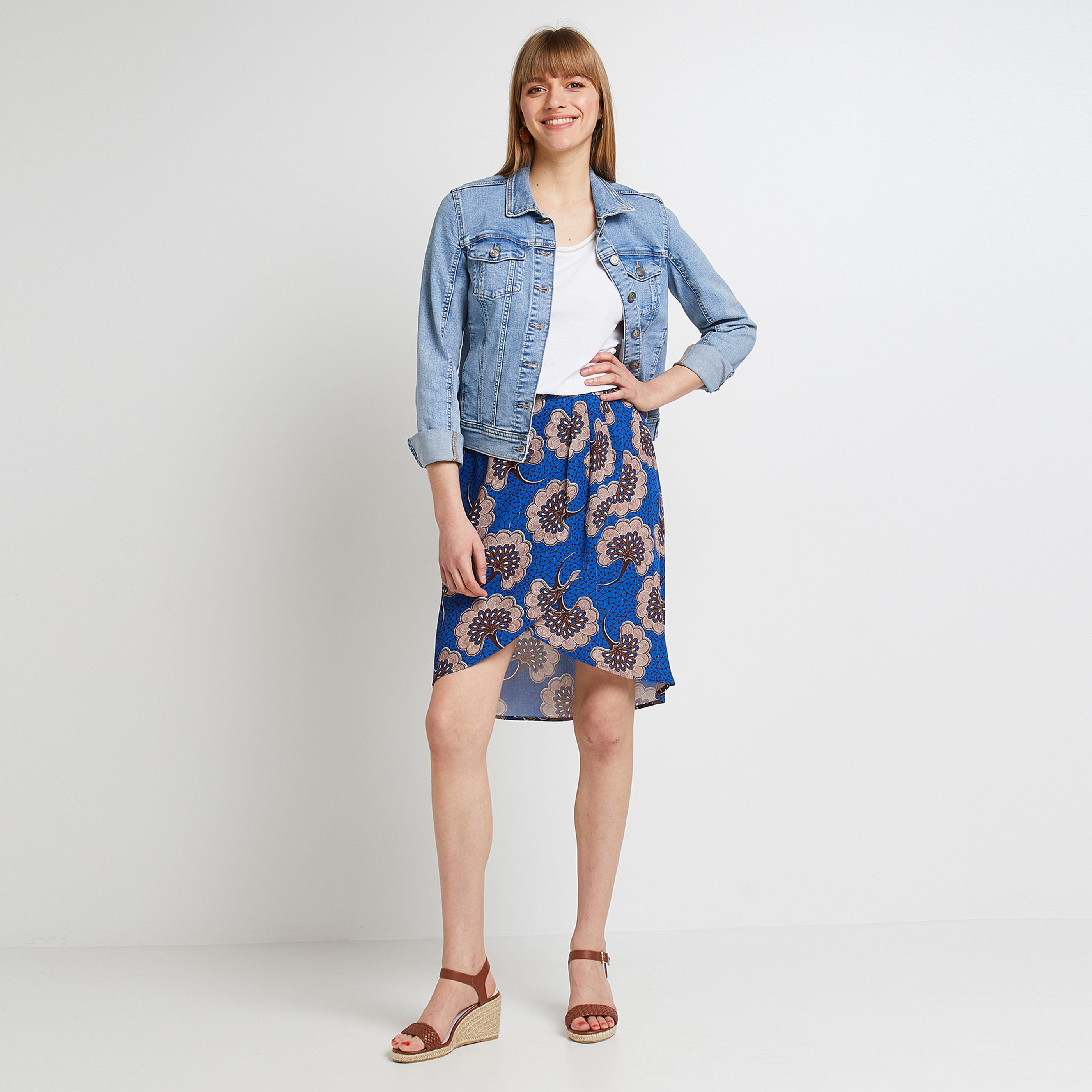 Jupe portefeuille femme - IMPRIME