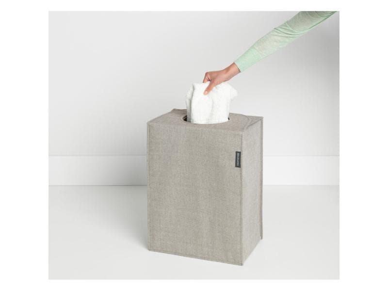 Brabantia Wäschesammler faltbar, 55 Liter, Grau Wäschesack