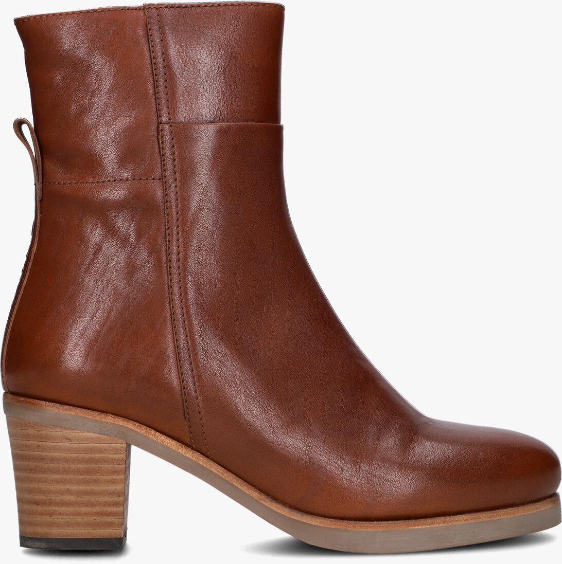 SHABBIES cognac shabbies enkellaarsjes lieve g ankle boot
