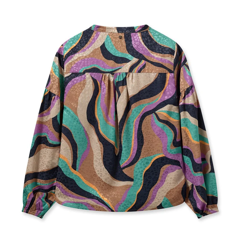 Mos Mosh  Nena Onda bluse - Iris Orchid