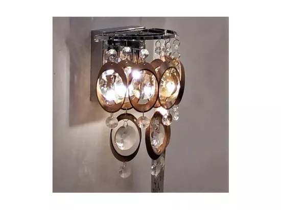 Applique chargée à pampilles cristal cuivré - Cardiff