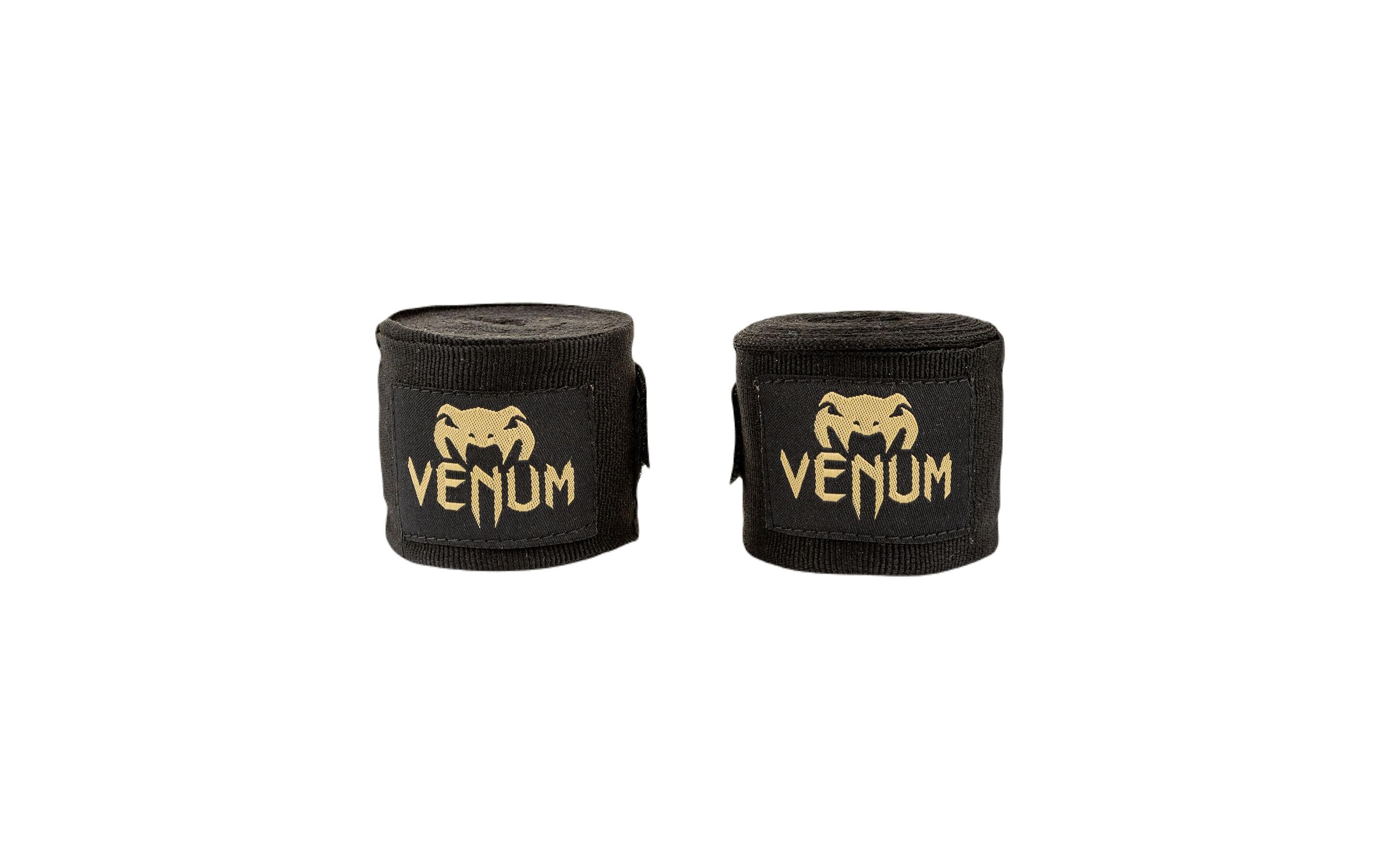 Kontact Boxing Handwraps Schwarz / Gold, 4 mBoxbandagen